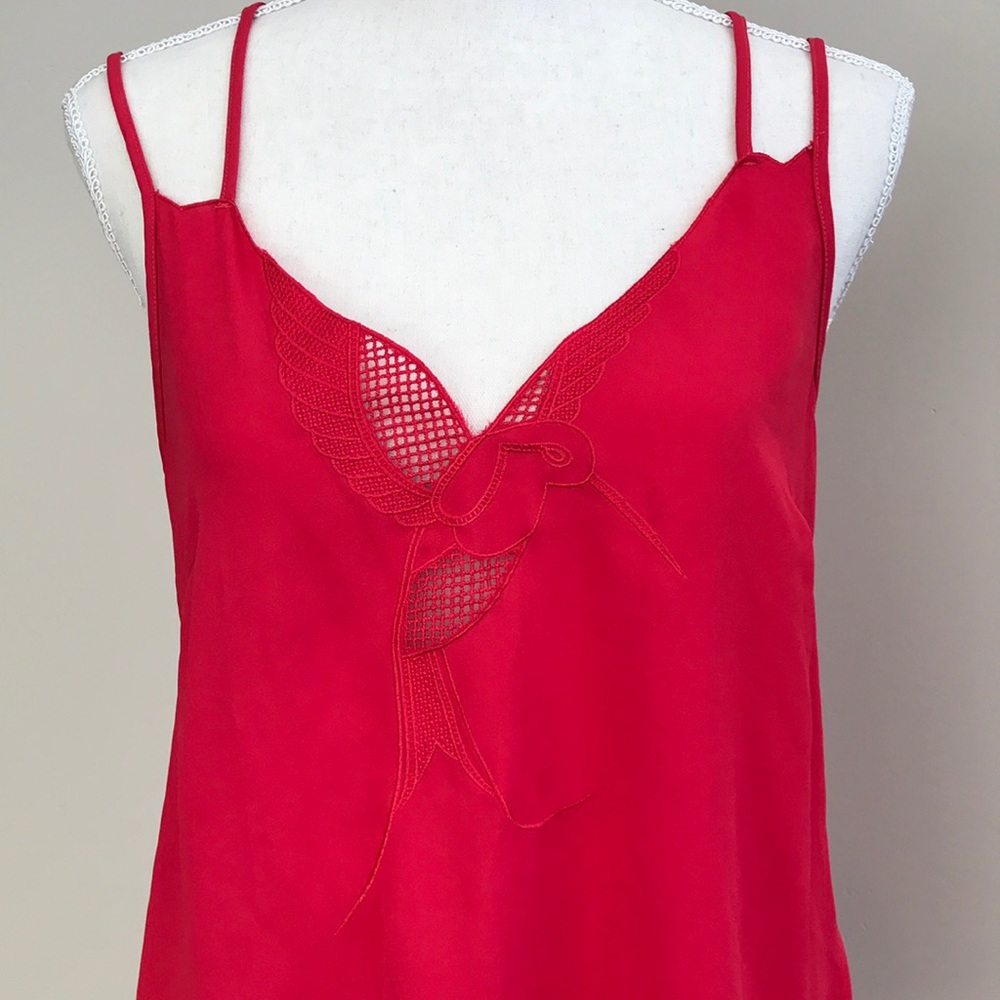 Sis Sis brand pink hummingbird tank top